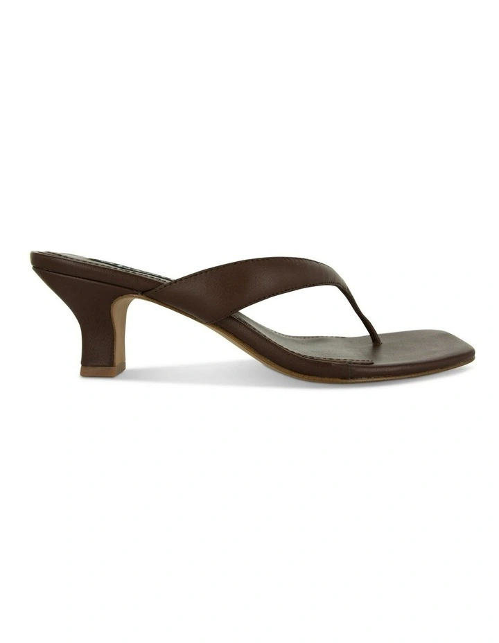 Poesie I Heeled Mule in Chocolate image 1
