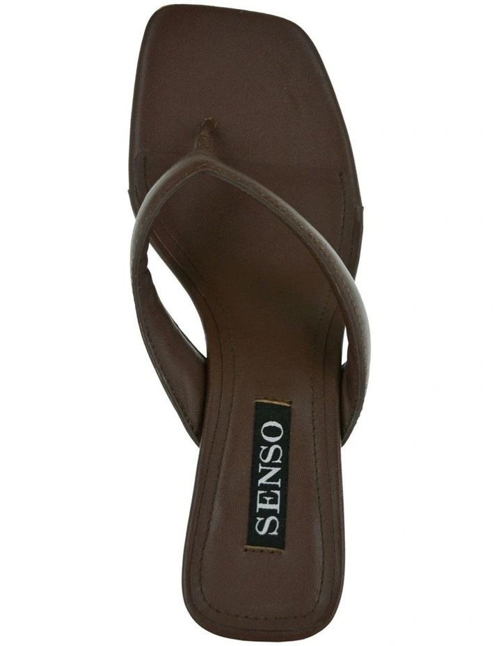 Poesie I Heeled Mule in Chocolate image 2