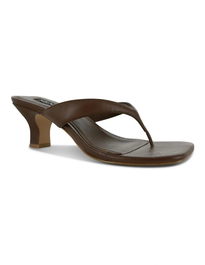 Poesie I Heeled Mule in Chocolate image 3