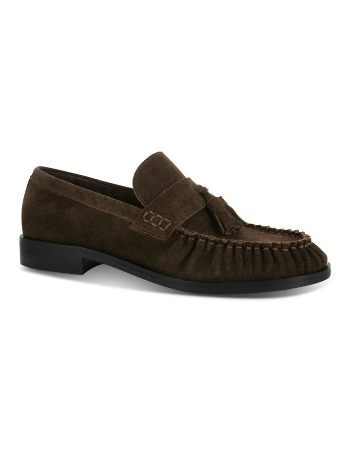 Caggie Leather Loafer in Brown image 2