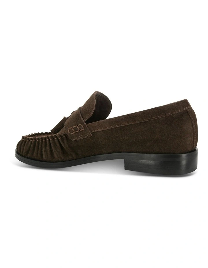 Caggie Leather Loafer in Brown image 3