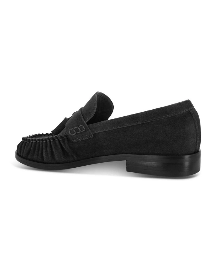 Caggie Leather Loafer in Black image 3