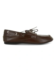 Bateau I Leather Boat Shoe in Brown