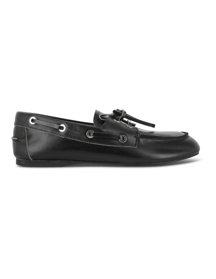 Bateau I Leather Boat Shoe in Black image 1