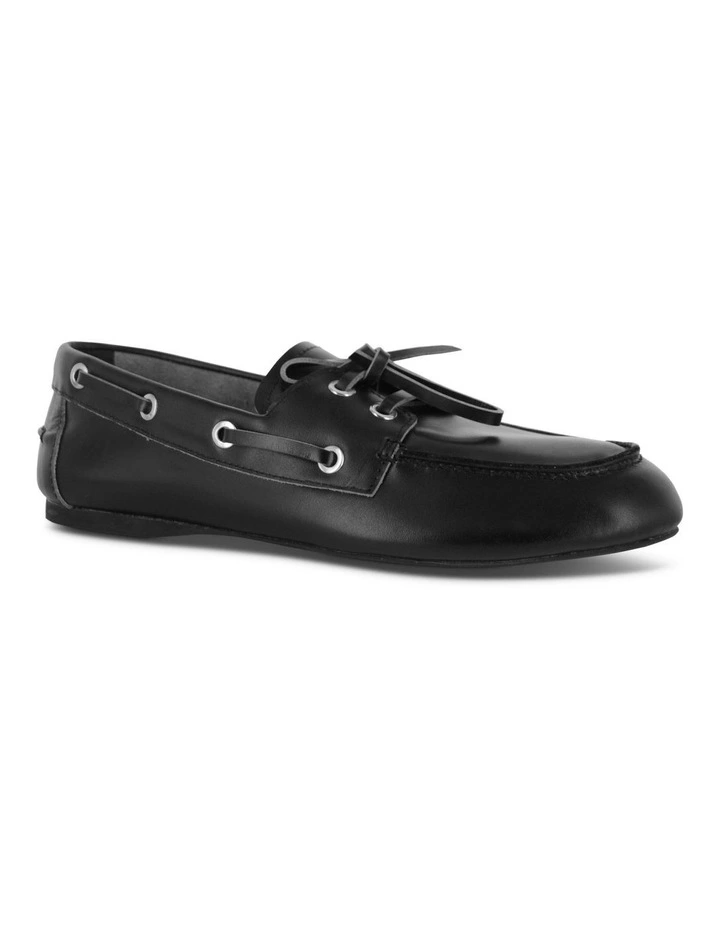 Bateau I Leather Boat Shoe in Black image 2