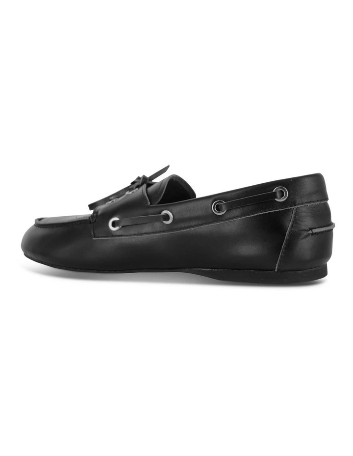 Bateau I Leather Boat Shoe in Black image 3