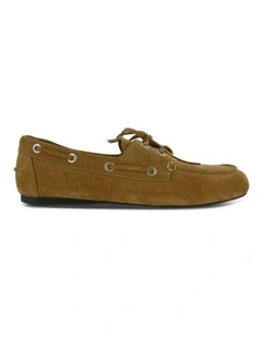 Bateau II Leather Boat Shoe in Tan