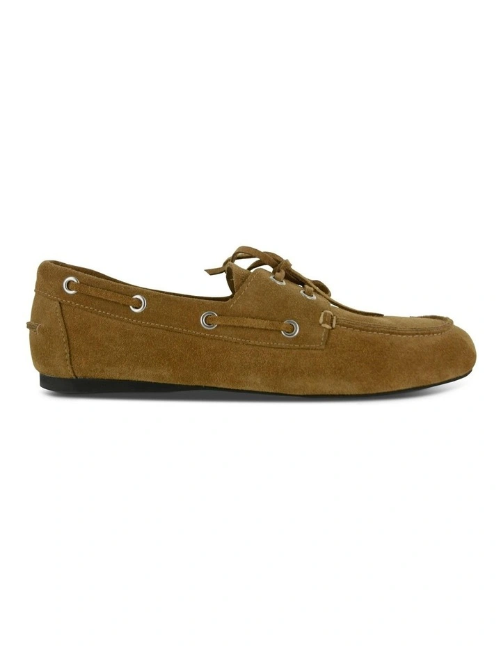 Bateau II Leather Boat Shoe in Tan image 1