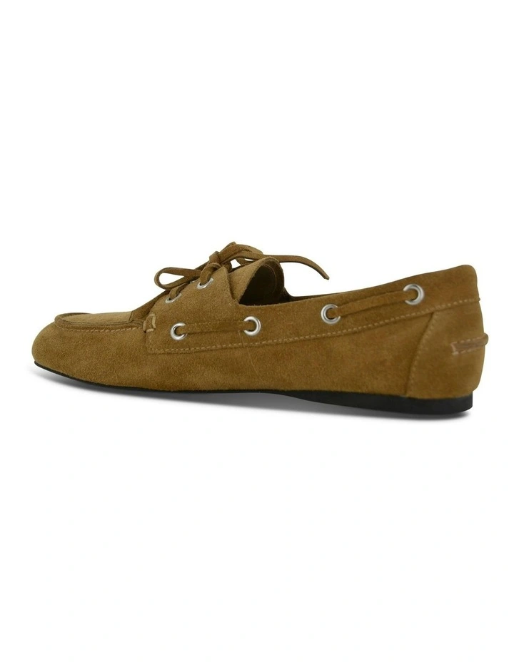 Bateau II Leather Boat Shoe in Tan image 3