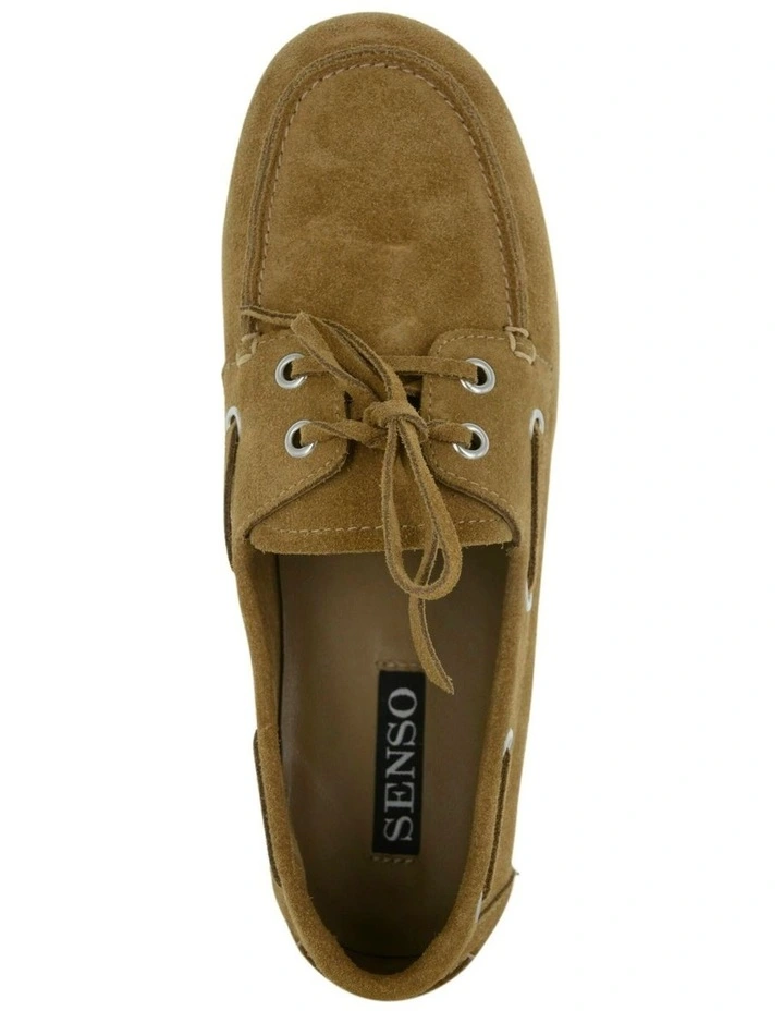 Bateau II Leather Boat Shoe in Tan image 4