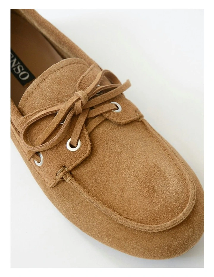 Bateau II Leather Boat Shoe in Tan image 5