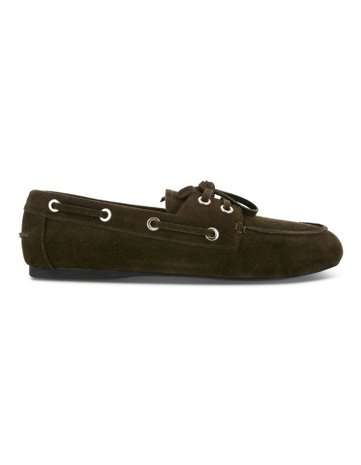 Bateau II Leather Boat Shoe in Chocolate image 1