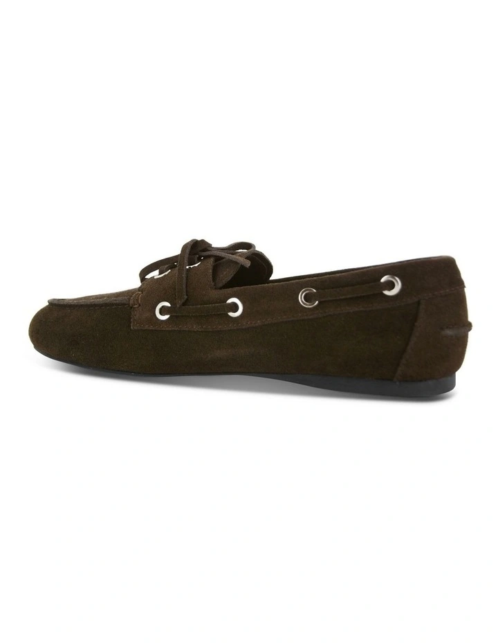 Bateau II Leather Boat Shoe in Chocolate image 3