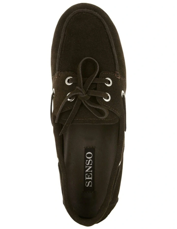 Bateau II Leather Boat Shoe in Chocolate image 4
