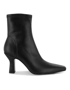 Freya I Leather Ankle Boot in Black