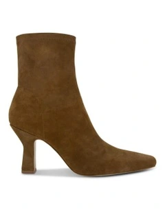 Freya II Leather Ankle Boot in Beige