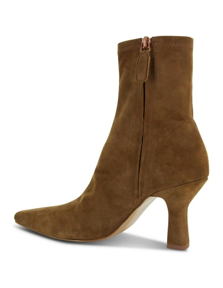 Freya II Leather Ankle Boot in Beige image 3