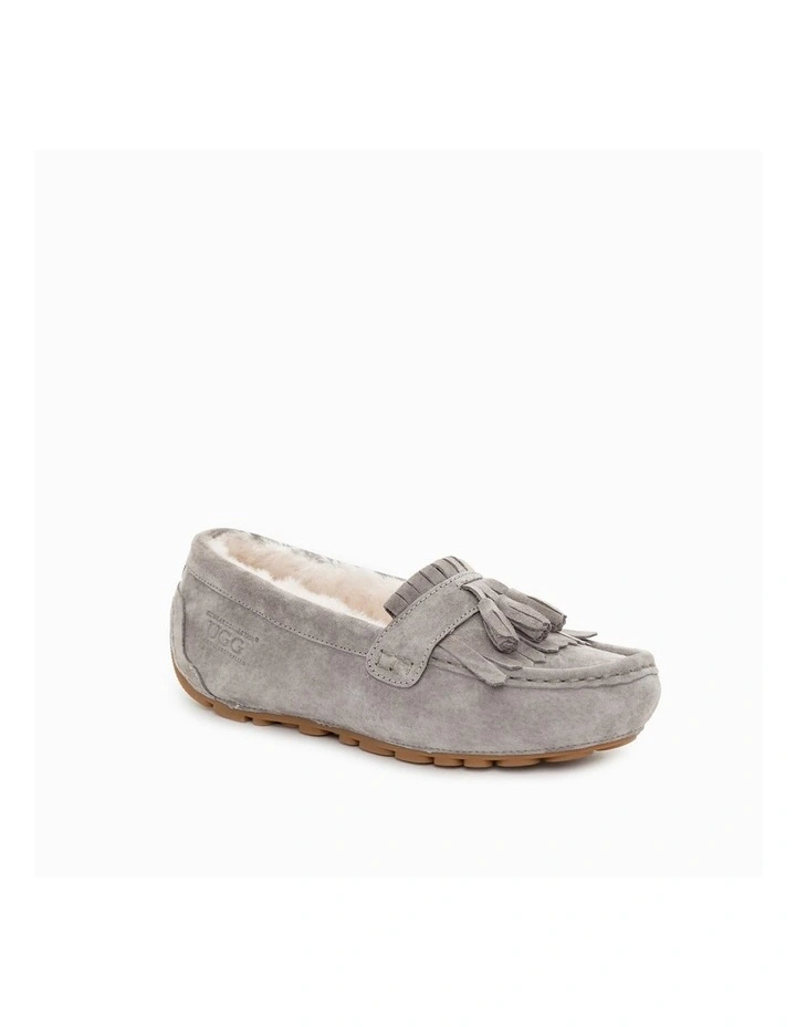 Rylee Tassel Inner Wedge Moccasins in Forest image 1