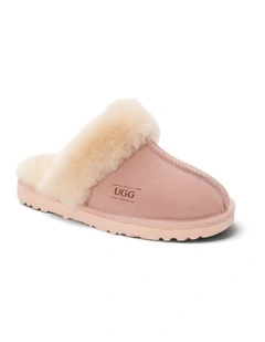 Premium Australia Sheepskin Unisex Scuffete in Pink