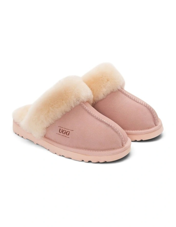 Premium Australia Sheepskin Unisex Scuffete in Pink image 7