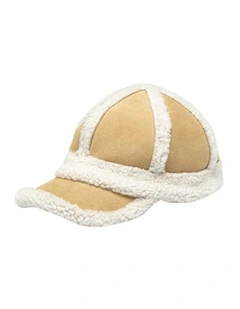 Sheepskin Baseball Cap in Multi