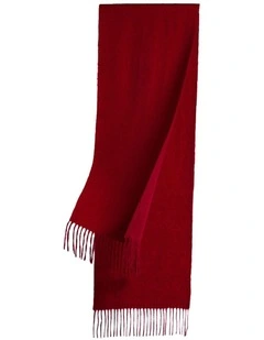 Wool Scarf in Red