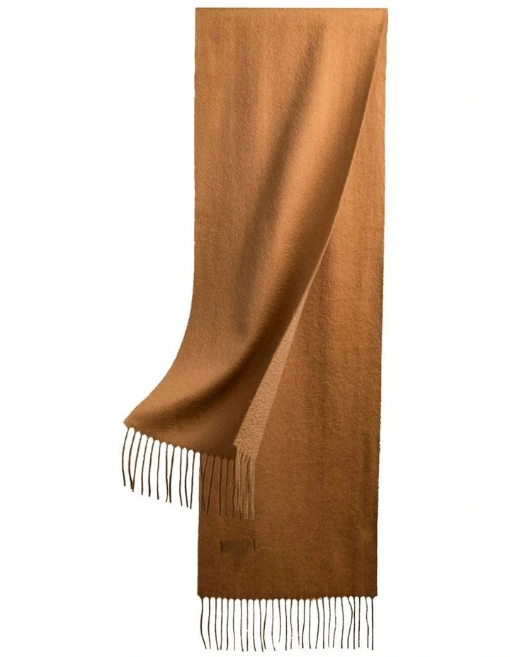 100% Wool Scarf in Beige image 1