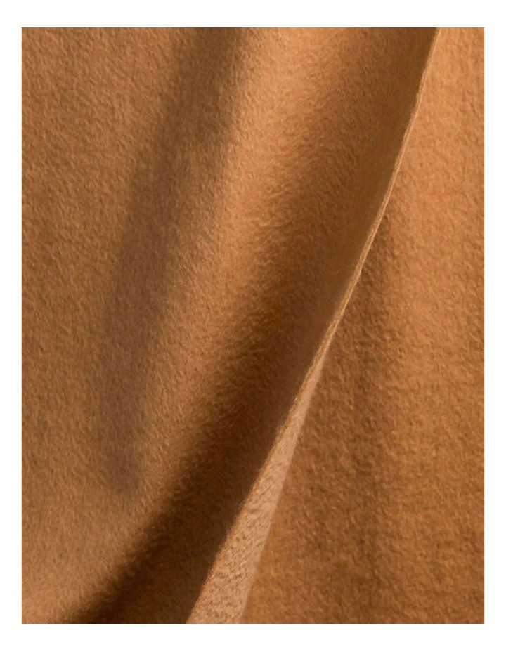 100% Wool Scarf in Beige image 3