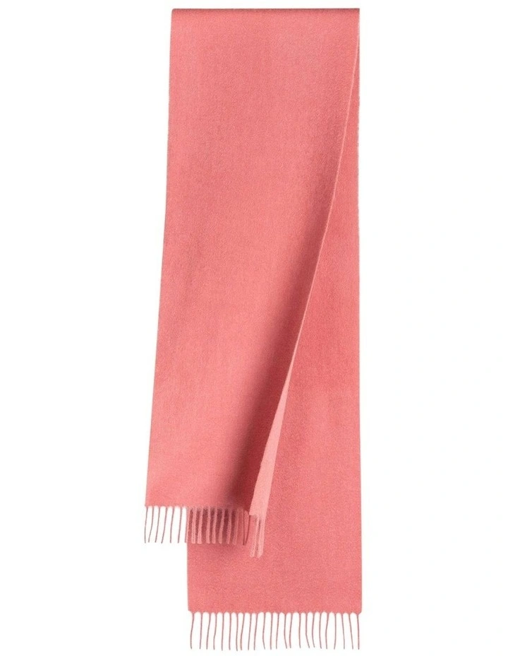 100% Wool Scarf in Dusty Pink image 1