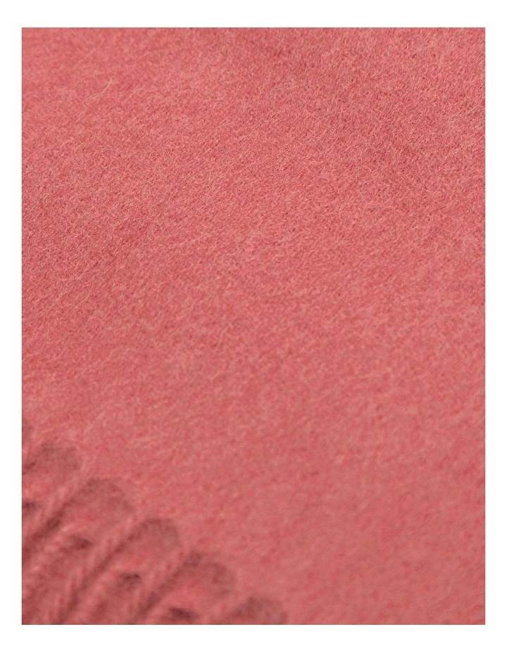 100% Wool Scarf in Dusty Pink image 3