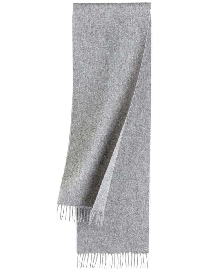 100% Wool Scarf in Grey image 1