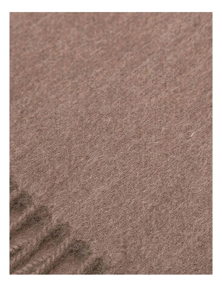 100% Wool Scarf in Storm Grey image 3