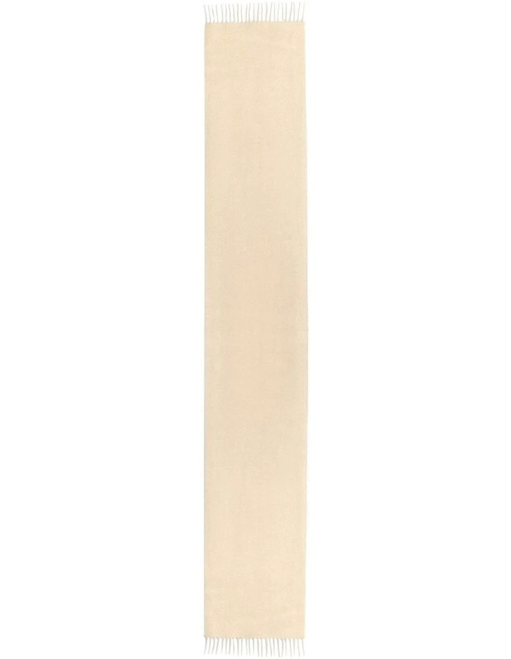 100% Wool Scarf in Light Camel image 2