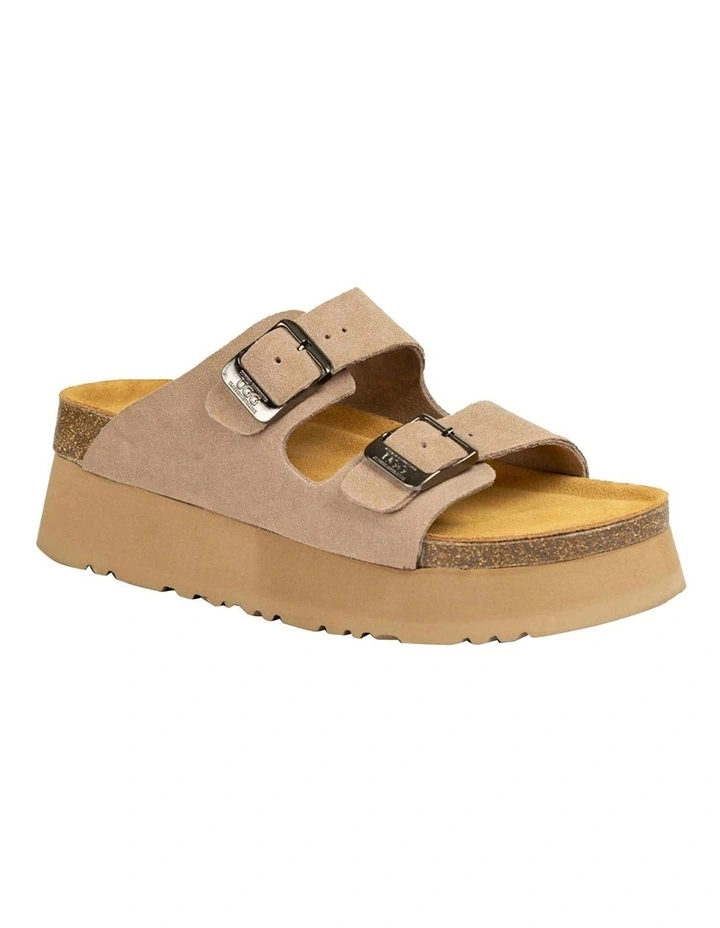 Aussie Victoria Platform Suede Leather in Taupe image 1