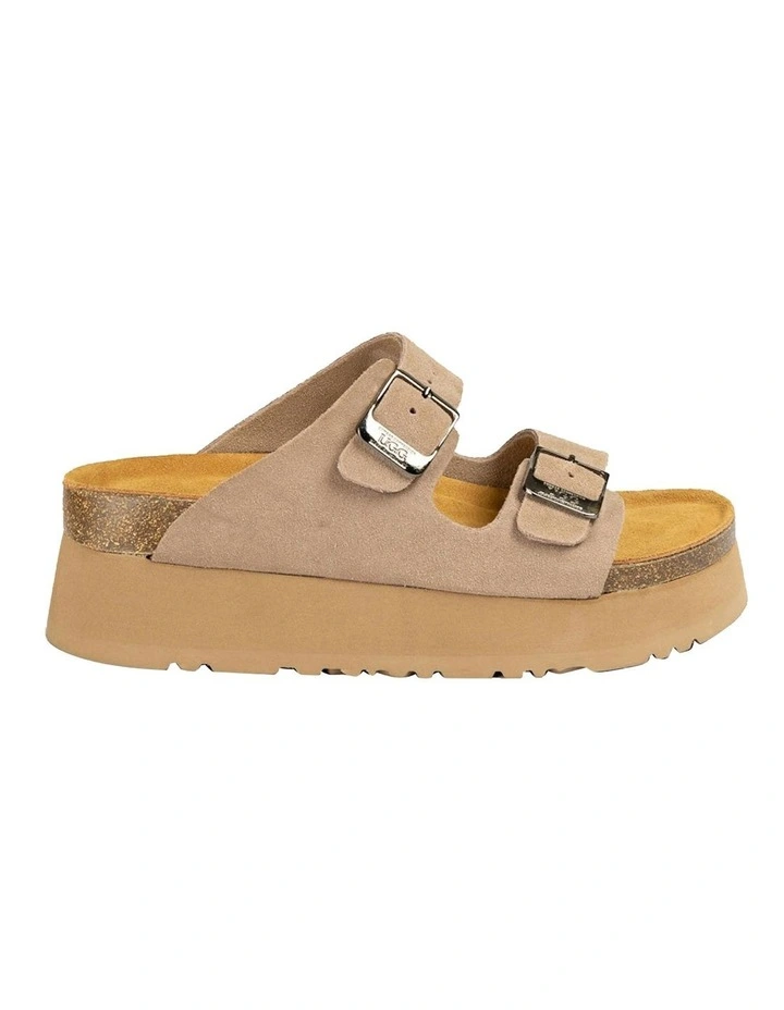 Aussie Victoria Platform Suede Leather in Taupe image 3