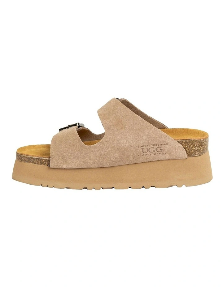 Aussie Victoria Platform Suede Leather in Taupe image 4