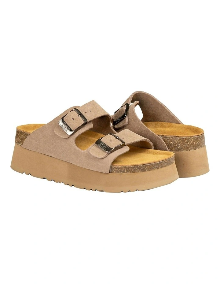 Aussie Victoria Platform Suede Leather in Taupe image 5