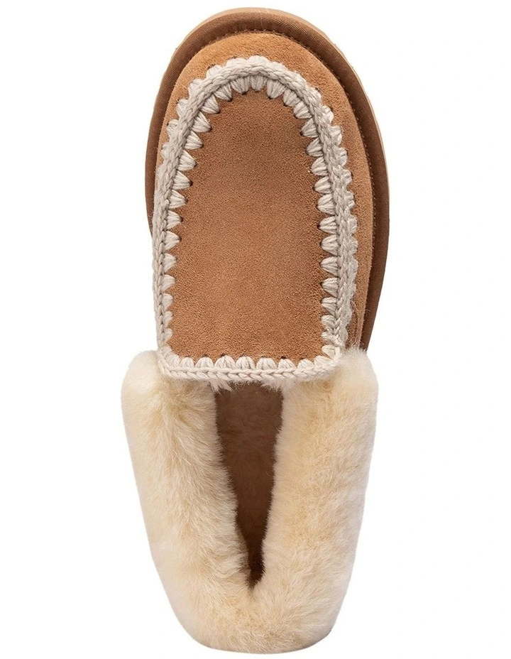 Platform Eskimo Collar Boots in Chestnut image 6