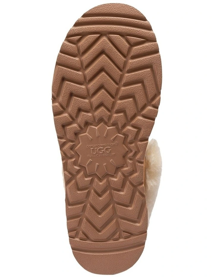 Platform Eskimo Collar Boots in Chestnut image 7
