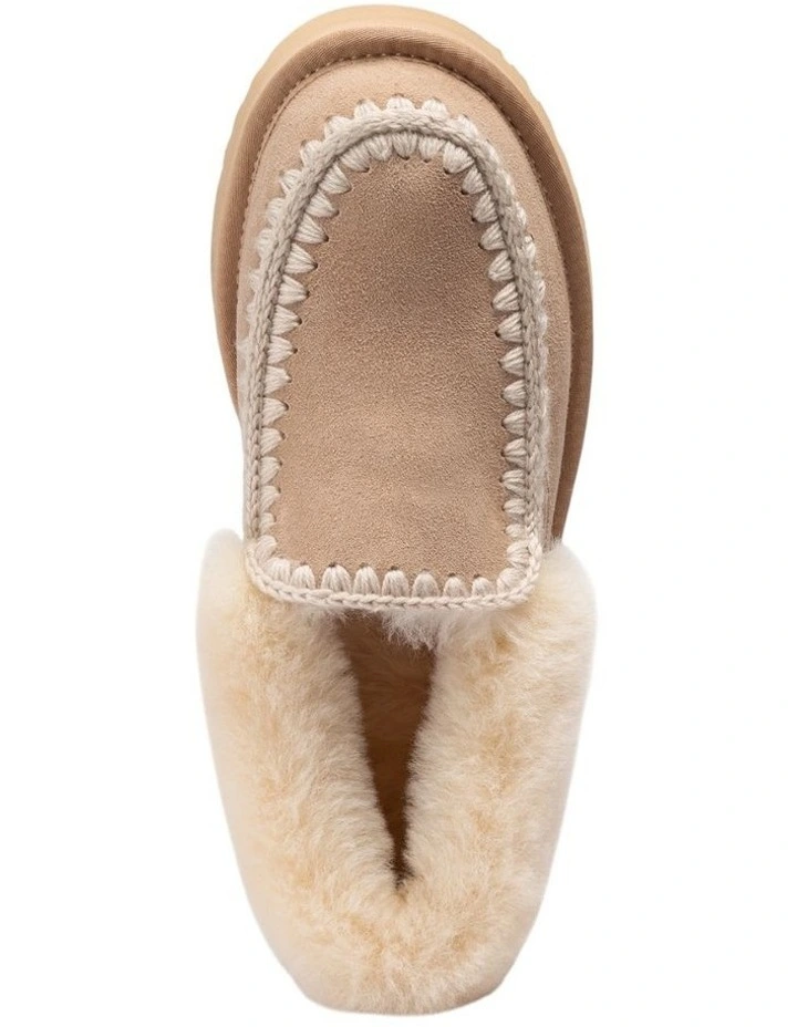 Platform Eskimo Collar Boots in Sand image 6