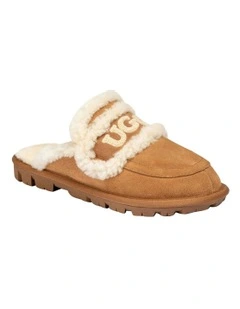 Violet Shearling Slipper in Chestnut