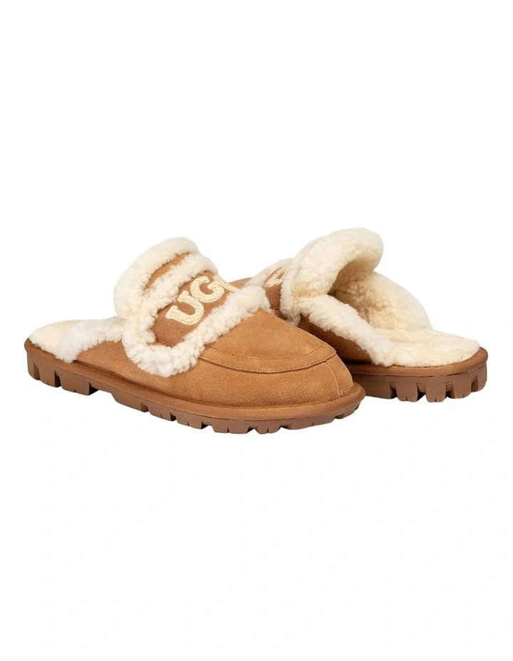 Violet Shearling Slipper in Chestnut image 2