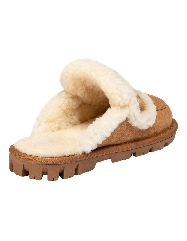 Violet Shearling Slipper in Chestnut image 4