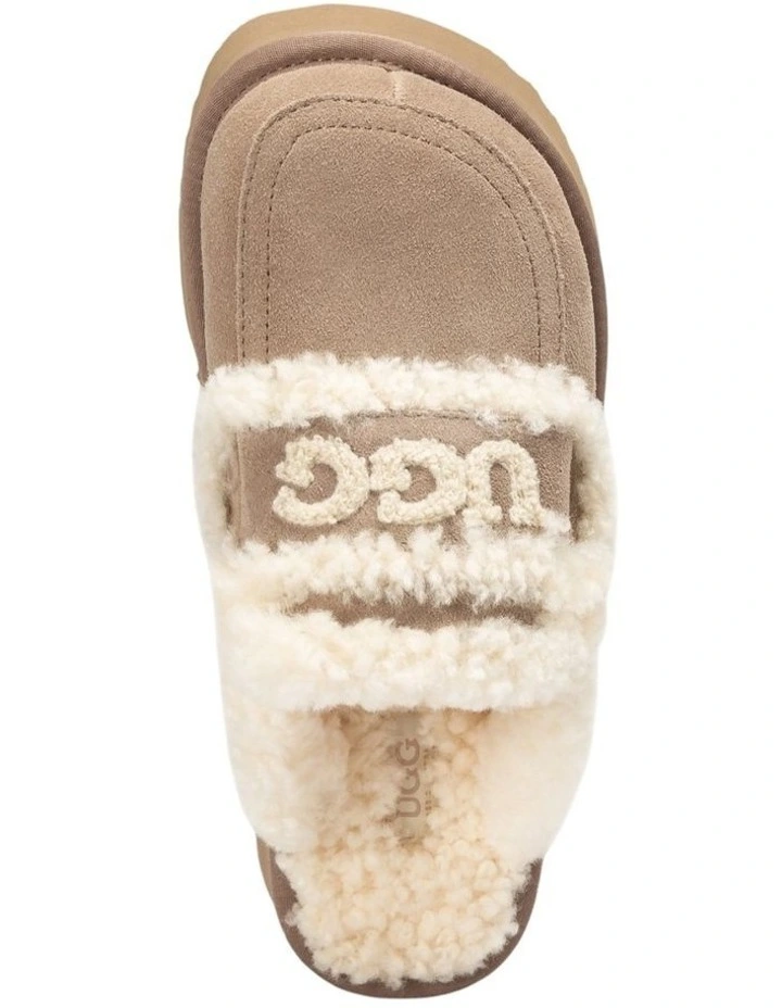 Violet Shearling Platform Slipper in Brown image 6