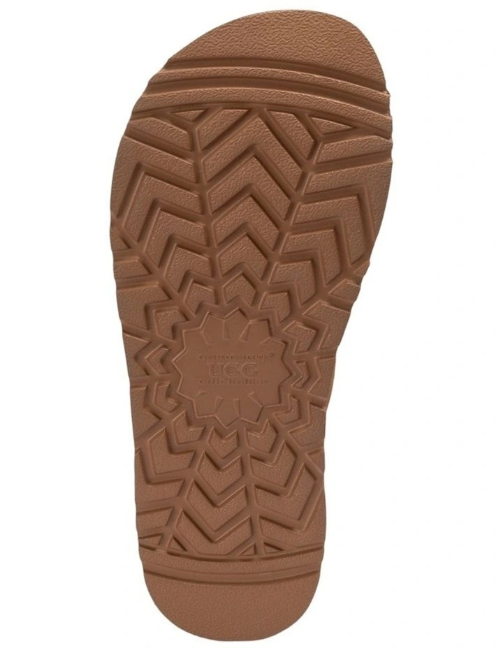 Violet Shearling Platform Slipper in Chestnut image 7