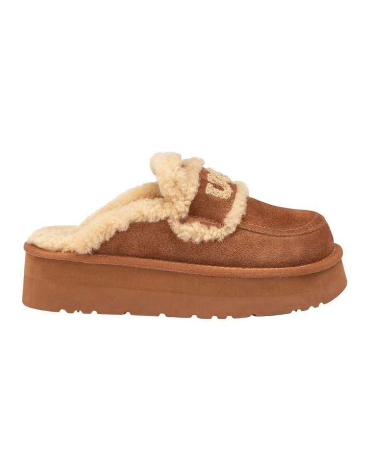 Ugg Violet Shearling Platform Slipper in Caramel image 3