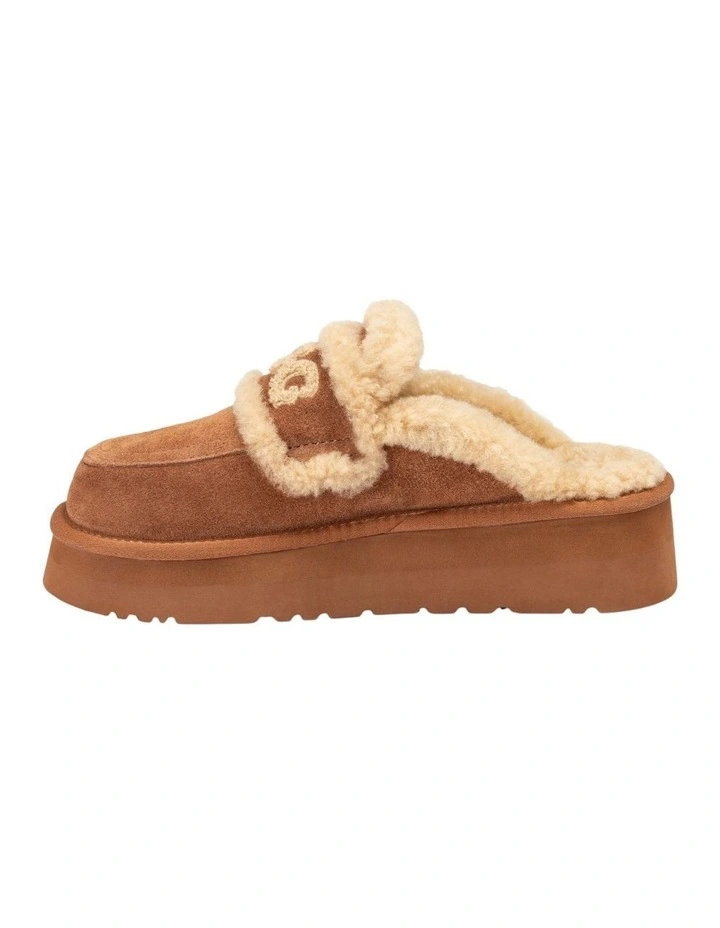 Ugg Violet Shearling Platform Slipper in Caramel image 5