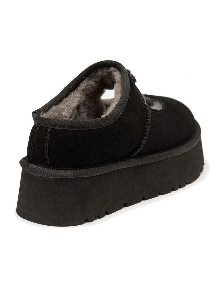 Mary Jane Emb Logo Platform in Black image 5