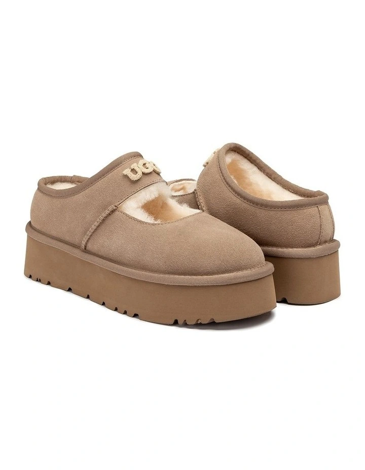 Mary Jane Emb Logo Platform in Brown image 2