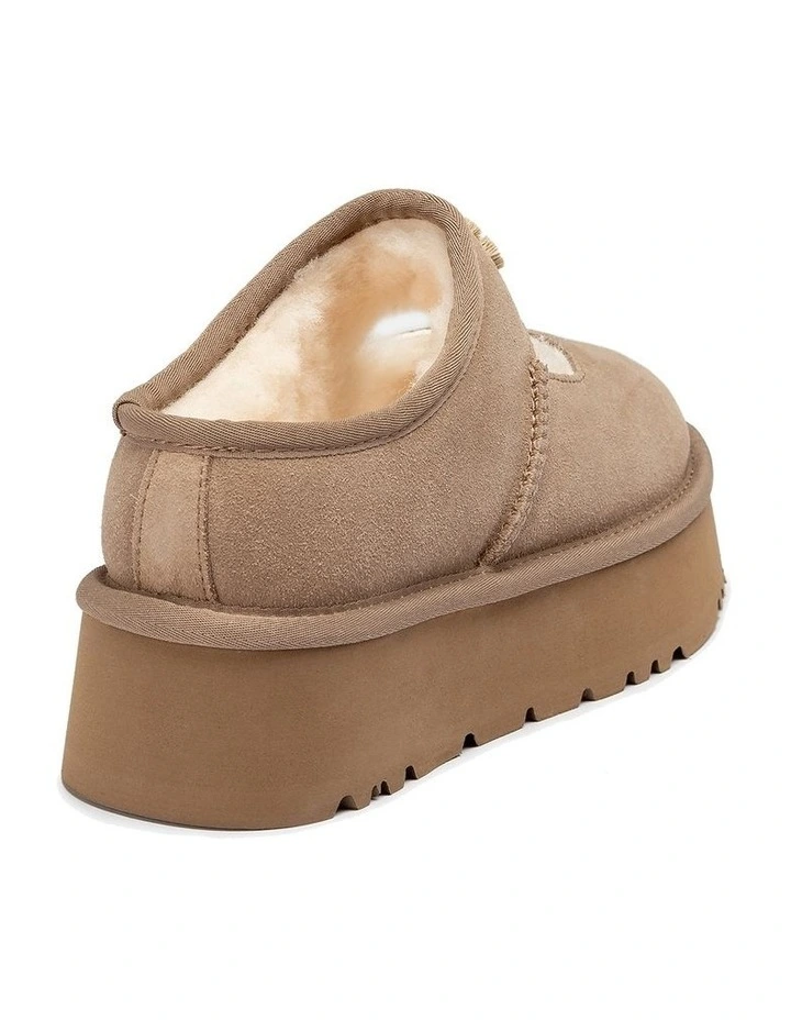 Mary Jane Emb Logo Platform in Brown image 4